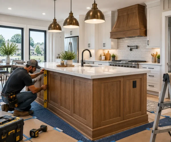 kitchen-island-installation-broken-arrow-ok